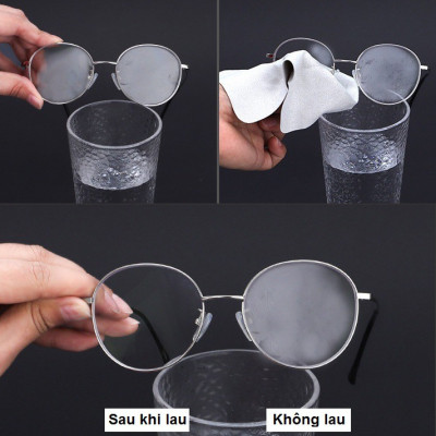 Combo 200 Khăn Lau Mắt Kính Nano Chống Mờ Sương Công Nghệ Nhật Bản - Chính Hãng 