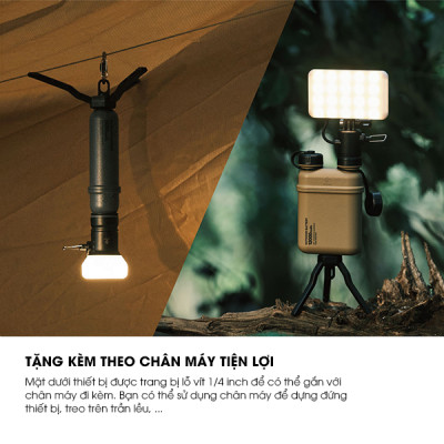 Đèn LED Cắm Trại Dã Ngoại Đa Dụng ELECOM NESTOUT OUTDOOR GEAR LAMP-1 - Hàng Chính Hãng - ELECOM OFFICIAL SHOP