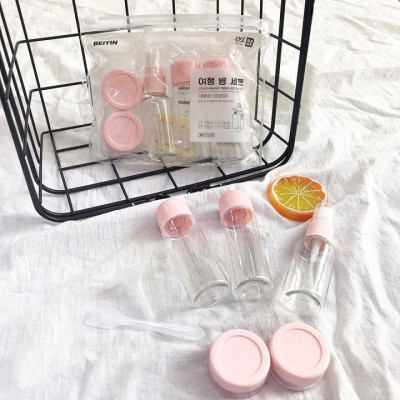 Bộ chiết mỹ phẩm 5 -7 món kèm túi zip tiện dụng nhỏ gọn dễ dàng mang theo 