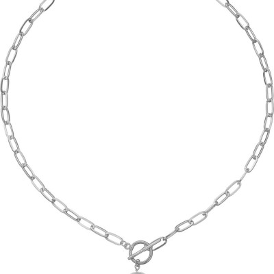 Vòng cổ titan mix ngọc trai sành điệu