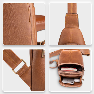 Balo Lata ( Thời trang nam đi chơi - Balo đeo chéo da BALC28 )