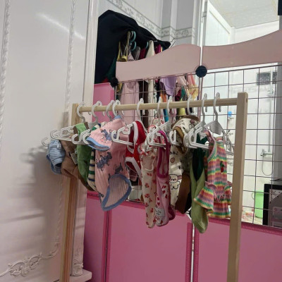 Sào treo đồ cho thú cưng kèm móc