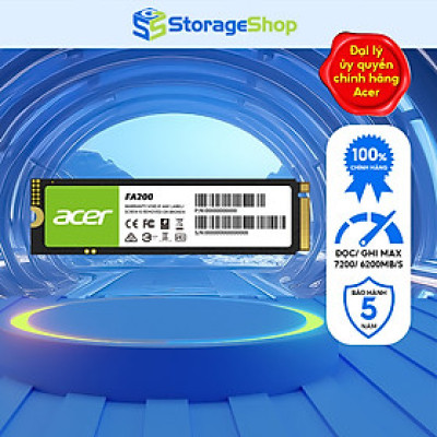 Ổ cứng gắn trong SSD Acer FA200 M.2 NVMe 2.0 PCIe 4.0 tương thích Laptop, PC, PS5 - Bảo hành 5 năm Hàng chính hãng