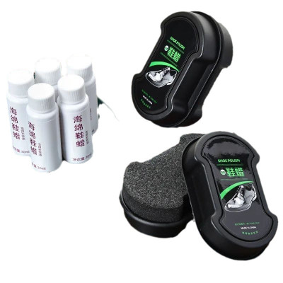 Com bo dụng cụ làm sạch giày - Miếng xi mút + sáp lau đánh bóng giày, dép ,  túi xách ,cặp ,bằng da , đa năng và tiện lợi