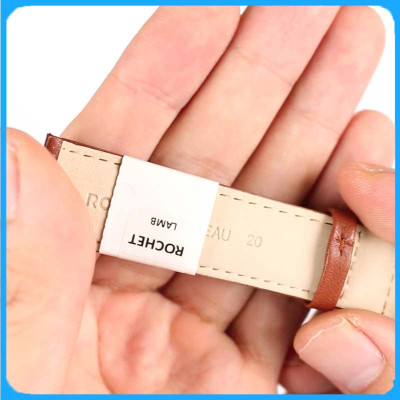 Dây Da Đồng Hồ ZRC Pháp Dòng SCREEN Da Bê Màu Nâu Vàng