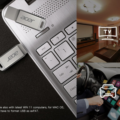 USB 3.2 Gen 1 Acer UM310 SuperSpeed dung lượng 256GB I 512GB I 1TB Bảo hành 5 năm Hàng chính hãng