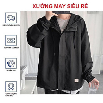 Áo khoát nam cực đẹp from rộng trơn mẫu mới mẫu mới-A457