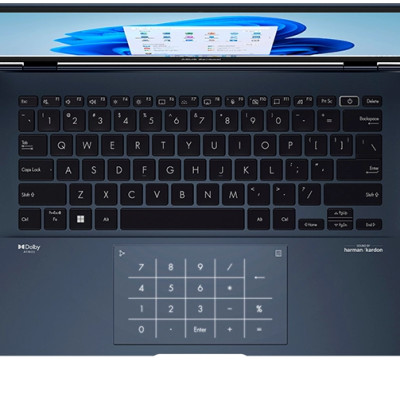 Máy Tính Xách Tay Laptop Asus Zenbook Q409ZA-EV0.I5256BL ( Intel Core i5.1240P/8GB LPDDR4/SSD 256GB/Intel Iris Xe Graphics/14inch OLED WQ/Win11/Blue ) - Hàng Chính Hãng