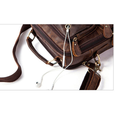 Túi đeo chéo nam da bò mài, bụi, cá tính BHM8951 Túi xách nam