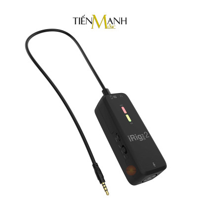 Thiết Bị Thu Âm Và Livestream iRig Pre 2 IK Multimedia Live Micro Kết Nối Điện Thoại, Máy Ảnh Soundcard Hàng Chính Hãng