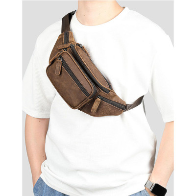 Túi Bao Tử, Túi Đeo Bụng, Túi Đeo Vai Da Bò Marrant BHM8879