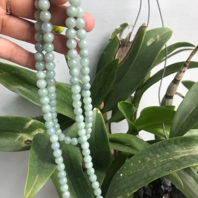 DÂY CHUỖI HẠT ĐÁ CẨM THẠCH ĐẸP 108 HẠT VIÊN BI ĐỒNG TIỀN MÀU XANH NGỌC NHẸ NHÀNG ĐEO CỔ ĐEO TAY NIỆM 