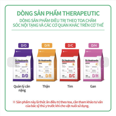 THỨC ĂN HẠT PHÒNG VÀ HỖ TRỢ CÁC BỆNH THẬN VỀ CHO CHÓ - DR. HEALMEDIX RENAL 1,5kg