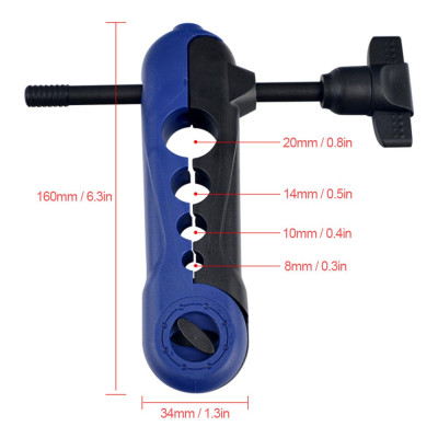 Bộ đệm dây câu cá,thiết kế 4 lỗ với đường kính khác nhau Được làm bằng vật liệu ABS có độ bền cao, nhẹ và bền,Nhỏ gọn