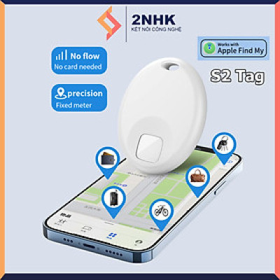 Thiết bị định vị toàn cầu GPS S2 Tag giúp định vị theo dõi vị trí chìa khóa, vật dụng, xe cộ, thú cưng mọt cách chính xác, có âm thanh cảnh báo - Hàng chính hãng/Hàng nhập khẩu