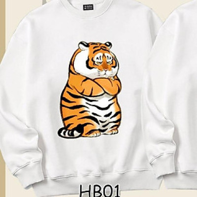 Áo Sweater cặp đôi Hổ béo cute HB01HB02 Mr.Buffalo