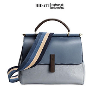 Túi Xách Nữ Cầm Tay, Đeo chéo Da Thật Cao Cấp Hiệu HADATI - Túi Xách Có 2 Mặt 2 Kiểu Dây Size 23c