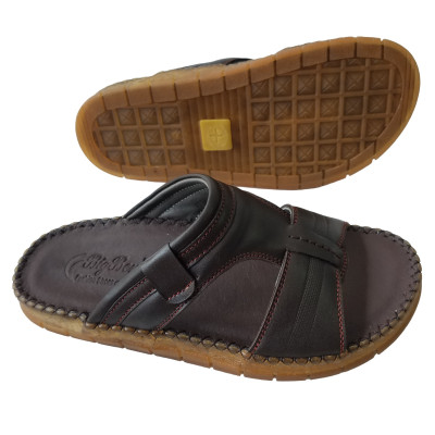 Dép Nam Quai Ngang Đế Doctor BIGGBEN Da Bò Thật DN337