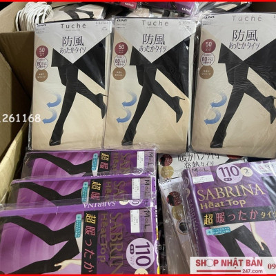 Quần tất Nhật Bản SABRINA Heat Top 110D sinh nhiệt mùa đông