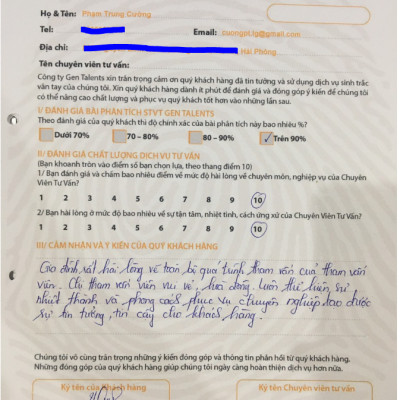 Sinh Trắc Vân Tay – Phân Tích Đặc Trưng Tính Cách, Phong Cách Học Tập, Xu Hướng Nghề Nghiệp Theo Tính Cách