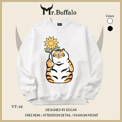 Áo Sweater Hổ béo ngây thơ và rồng cute Mr.Buffalo
