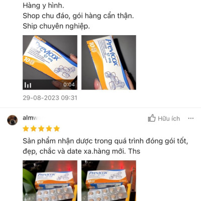 1 hộp Previcox giảm đau, kháng viêm trên chó (10 viên, 57mg/ viên) 