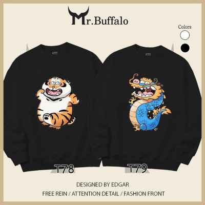 Áo Sweater cặp đôi Hổ Rồng dễ thương Mr.Buffalo