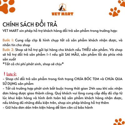 Viên Tẩy Các Loại Sán, Giun Cho Thú Cưng  Five Alben For Pet Hương dâu 100mg Hộp 3 vỉ x 10 viên - Fivevet