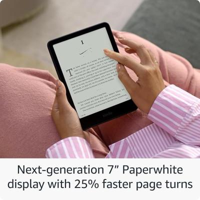 Combo Máy đọc sách Amazon Kindle Paperwhite 6 (Gen 12th) Kèm Bao Da, Mới nguyên Seal - Hàng chính hãng 