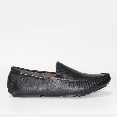 Giày MICHILUX Da Bò Thật Chính Hãng Classic Moccasin CSMS0 Màu Đen