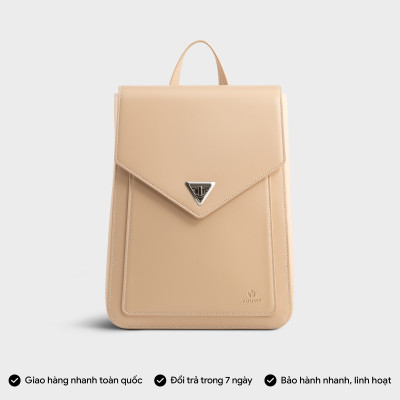 Balo Yuumy ( Thời trang nữ nắp gập dáng hộp cỡ lớn - Balo da Smooth YBA98 )