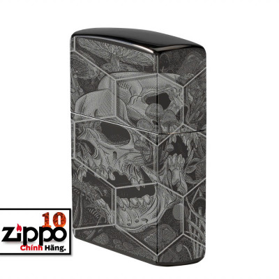 Bật lửa Zippo 46425 Mushroom Skulls Design - Chính hãng 100%