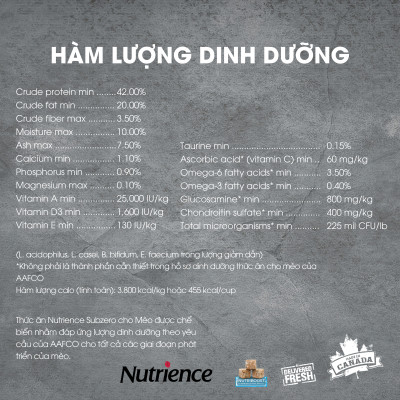 Thức Ăn Hạt Cho Mèo Nutrience Subzero Bao 500g - Thịt Gà, Cá Hồi, Cá Trích, Cá Tuyết, Cá Đại Dương, Rau Củ Quả, Trái Cây