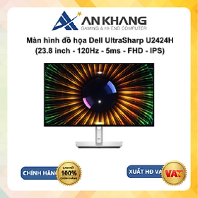 Màn hình đồ họa Dell UltraSharp U2424H (23.8 inch - 120Hz - 5ms - FHD - IPS) - Hàng chính hãng - bảo hành 36 tháng
