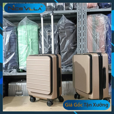 [Hỏa Tốc HCM] Vali Doanh Nhân Size 20inch NiceVilla Dây Kéo Mở Rộng