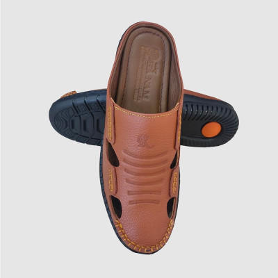 Dép Bít Mũi Nam HÀ NAM Da Bò Thật Cao Cấp GSB20118