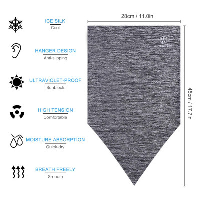 Khăn quàng cổ thể thao kết hợp Mặt nạ che mặt thoáng khí mát mẻ