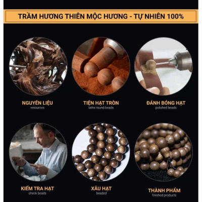 Vòng tay trầm hương - Đồng Tâm Song Hỷ - Thiên Mộc Hương