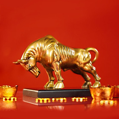 Cặp Bò Vàng Phố Wall Lộc Phát - Thịnh Vượng - Happy Live