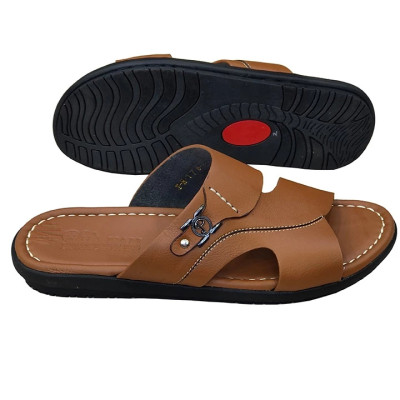 Dép Nam Quai Ngang HA NAM Da Bò Thật Cao Cấp DN2077