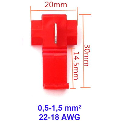 Bộ 30 Cút Nối Dây Điện Kẹp Phân Nhánh 10A Milliken Tampe NL-2010