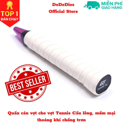 Quấn cán vợt dododios cho vợt Tennis Cầu lông, mềm mại thoáng khí chống trơn thoát mồ hôi, độ bám cao - Hàng Chính Hãng
