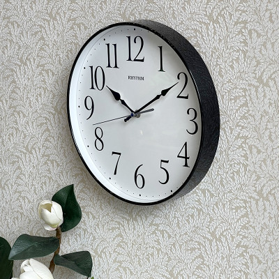 Đồng hồ Rhythm CMG620NR02- Kt 30.5 x 4.0cm, 690g, Vỏ nhựa. Dùng Pin.