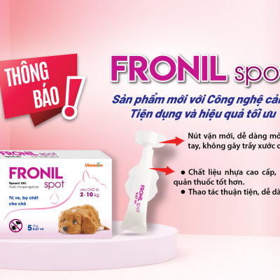FRONIL SPOT phòng trị ve, bọ chét trên chó (1 hộp x 5 ống thuốc)