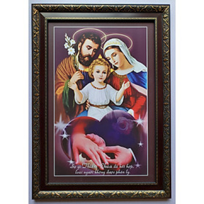 Gia đình thánh gia (tranh in dầu)