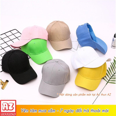 Nón kết trơn nam nữ màu xanh đen navy - Mũ Lưỡi trai thời trang