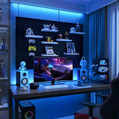 Bảng lỗ Pegboard decor gaming Dola Home để bàn phím, tay cầm chơi game, mô hình anime, setup bàn làm việc gọn gàng phong cách chất - Hàng Việt Nam chính hãng chất lượng cao