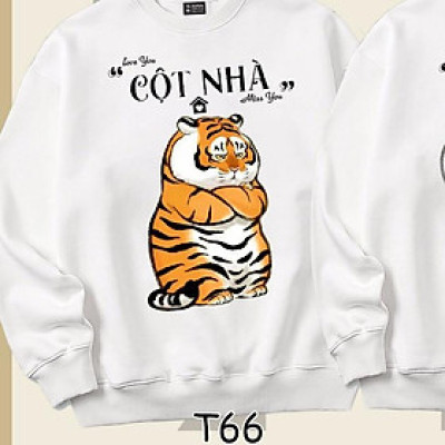 Áo Sweater cặp đôi Hổ (nóc nhà - trụ cột) dễ thương Mr.Buffalo