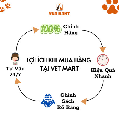 Viên Tẩy Các Loại Sán, Giun Cho Thú Cưng  Five Alben For Pet Hương dâu 100mg Hộp 3 vỉ x 10 viên - Fivevet