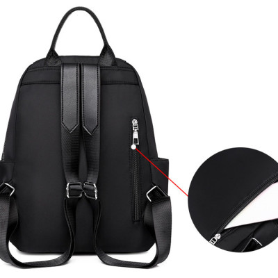 Balo Nữ Cao Cấp, Balo Hàn Quốc Dây Kéo Đôi Cho Nữ Vải Oxford Chống Thấm, Ngăn Chứa Rộng Rãi